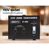 Giantz 1000 Watt Step Down Transformer ST-1000W-BL