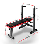 Everfit Weight Bench Squat Rack Bench Press Home Gym Equipment 200kg FIT-I-BENCH-S