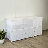 White Cube DIY Shoe Cabinet Rack Storage Portable Stackable Organiser Stand 836171