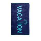 Rans Premium Cotton Jacquard Beach Towel Vacation V442-RAN-TOWEL-JACQUARDVACATION-NAVY-RE