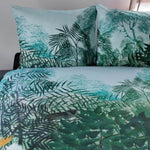 Bedding House Madagascar Green Cotton Quilt Cover Set Queen V442-HIN-QUILTCS-MADAGASCAR-GREEN-QS