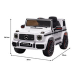 Mercedes Benz AMG G63 Licensed Kids Ride On Car Remote Control - White CAR-G63-WH