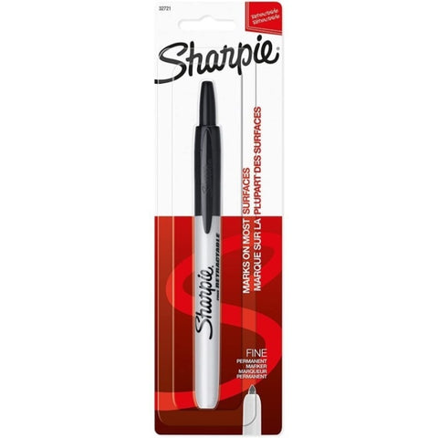 SHARPIE Perm Marker RT Blk Bx6 V177-D-SH32721PP