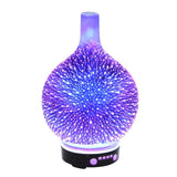 Devanti Aroma Diffuser Aromatherapy 3D Glass 100ml DIFF-G3-DW