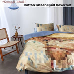 Bedding House Homage Multi Cotton Sateen Quilt Cover Set Queen V442-HIN-QUILTCS-HOMAGE-MULTI-QS