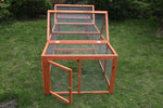 YES4PETS 290 cm XL Chicken Coop Run Guinea Pig Cage Villa Extension Rabbit Hutch Cat Kitten House V278-CAGE32RUN-DOUBLE