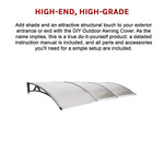 DIY Outdoor Awning Cover 1mx3m with Rain Gutter V63-782815