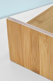 Bamboo Monitor Stand Desk Organizer with 2 Drawers V178-84546