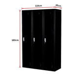 Three-Door Side by Side Office Gym Shed Storage Locker V63-768435