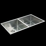 865x440mm Handmade Stainless Steel Undermount / Topmount Kitchen Sink with Waste V63-770025