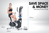 Powertrain 6-in-1 Elliptical Cross Trainer Bike with Weights and Twist Disc ECT-XDA-514