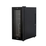 12 Bottle Wine Cellar Fridge w/ Glass Door, Temperature Control & Cooler V196-BF100