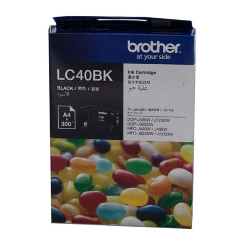 BROTHER LC40 Black Ink Cartridge V177-D-B40B