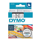D1 Blk on Wht 6mm x7m Tape DS-DYS0720780