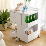 ArtissIn Storage Trolley Bedside Table 3 Tier Cart Boby Replica White AI-PP-TROLLEY-S-WH