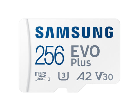 SamSung 256GB MB-MC256KA EVO Plus microSD Card 130MB/s with Adapter V28-FFCSAM256GTFMCKA