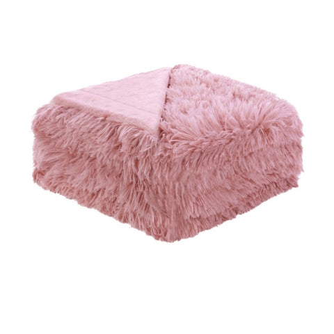 Hotel Living Soft Shaggy Long Hair Blanket King Pink V442-ATX-BLANKET-SHAGGY-PINK-KI