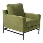 Mylah Fabric Armchair Occasional Accent Arm Chair Green V315-VDML-FLOR-02