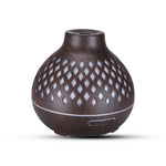 Essential Oil Aroma Diffuser and Remote - 400ml Hollowed Wood Mist Humidifier V238-SUPDZ-32977510006864