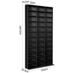 Artiss Bookshelf CD Storage Rack - BERT Black CD-SHELF-BL-AB
