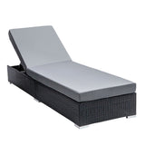 Gardeon Sun Lounge Wicker Lounger Outdoor Furniture Day Bed Adjustable Rattan Garden Cover FF-LOUNGE-BK-1PC