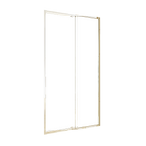 Adjustable Semi Frameless Shower Screen x 195cm Australian Safety Glass V63-828731