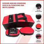 Kicking Boxing Sparring Shield & Punching Pad Mitts Combo V63-799337