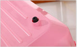 YES4PETS Medium Portable Travel Dog Cat Crate Pet Carrier Cage Comfort With Mat-Pink V278-BP239-CARRIER-M-PINK