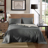 KENSINGTON 1200TC COTTON SHEET SET IN STRIPE-DOUBLE - CHARCOAL ABM-202131