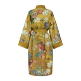 Bedding House Van Gogh Partout des Fleurs Gold Kimono Bath Robe Large/Extra Large V442-HIN-BATHROBE-PARTOUTDESFLEURS-GOLD-L