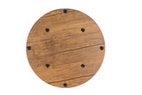 YES4HOMES Vintage Round Coffee Tables Set of 2 Side Tables Robust Steel Frame for Living Room V278-R-COFFEE-TABLE-SET-2