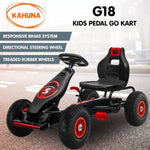 Kahuna G18 Kids Ride On Pedal Powered Go Kart Racing Style - Red CAR-G18-RD