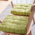 SOGA 2X Green Square Cushion Soft Leaning Plush Backrest Throw Seat Pillow Home Office Sofa Decor SQUARECU89X2