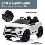 Land Rover Licensed Kids Electric Ride On Car Remote Control - White CAR-LRV-WH