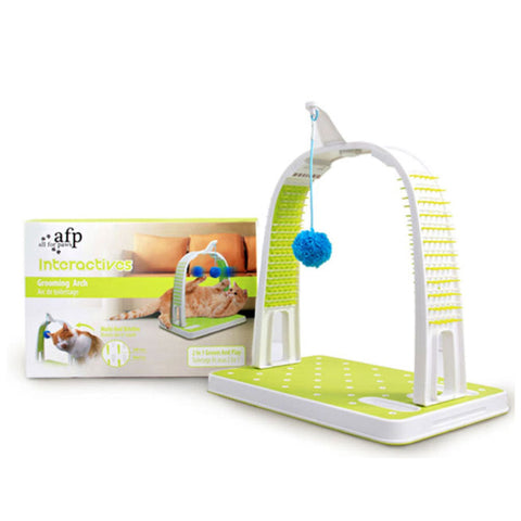 Cat Grooming Arch - Intercative Self Groom Brush + Scratcher Play - All For Paws V238-SUPDZ-32376112971856