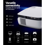 Devanti Portable Mini Video Projector 1080P Wifi Home Theater HDMI White VP-850-WIFI-WH