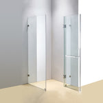 900 x 900mm Frameless 10mm Glass Shower Screen By Della Francesca 830271