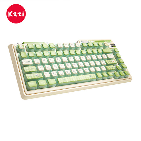 KZZI K75 PRO RGB 75% Wireless Gasket Mechanical Lemon Green Keyboard, Triple Mode, Eternity Tactile V413-K75PRO-PLUS-LG