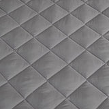 SOGA Grey 138cm Wide Cross-Hatch Mattress Cover Thick Quilted Stretchable Bed Spread Sheet Protector BCOVER4005