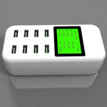 8 port USB Desktop Charger 5V/8A Multi Smart Fast Charging Station With LCD Display V28-CU880