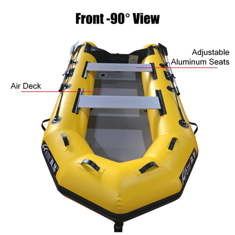 3.6m Inflatable Dinghy Boat Tender Pontoon Rescue- Yellow V213-IFB01-YEL36  – ZNTS Wholesale Australia