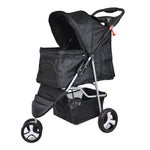 PaWz Large Pet Stroller Dog Cat Carrier Black ST1001-BK