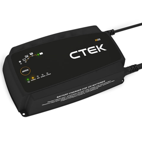 CTEK M25 Marine Boat Smart Battery Charger Lithium Mode AGM 12v CTEK-40-199 V219-CTEK-40-199