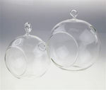 50 Wholesale Lot of Hanging Clear Glass Ball Tealight Candle Holder - 10cm Diameter / High - Wedding V382-CLRBALL10CMX50