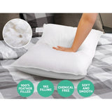 Giselle Bedding Goose Feather Down Pillow Twin Pack PILLOW-GOOSE-X2