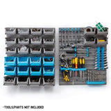 Baumr-AG 44 Part Storage Bin Rack Wall Mounted Tool Organiser Box Shelving V219-STRBRKBMRAW28