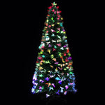 Jingle Jollys Christmas Tree 2.1M 7FT LED Xmas Multi Colour Lights Optic Fibre XM-TR-LED-FO-7F-MC