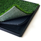 YES4PETS XL Indoor Dog Puppy Toilet Grass Training Mat Loo Pad Potty W 2 Grass V278-PET-POTTY-HH196-W-2GRASS