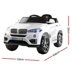 Rigo Kids Electric Ride On Car SUV BMW-Inspired X5 Toy Cars Remote 6V White RCAR-X5-S-WH