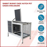 Rabbit Bunny Cage Hutch Pet Cages Enclosure V63-836811